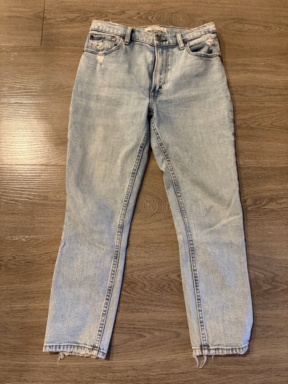 Abercrombie & Fitch Light Blue straight leg Jeans